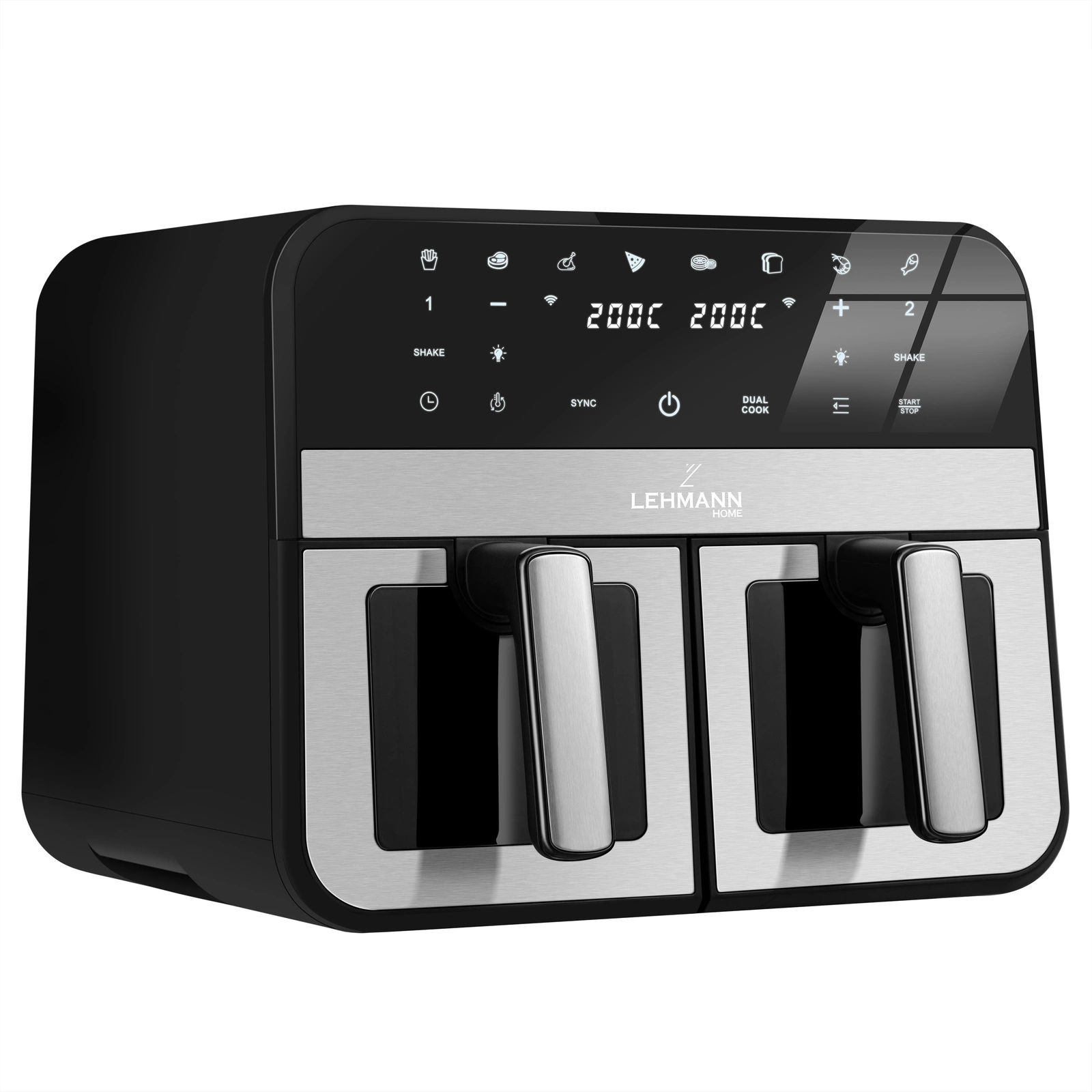 Аерофритюрниця двокамерна Lehman Taste 9л WiFi - Зображення 2
