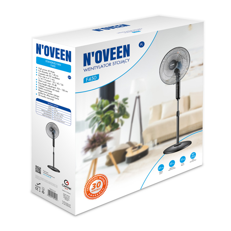 Вентилятор NOVEEN 16”/40 см F450 - Зображення 2