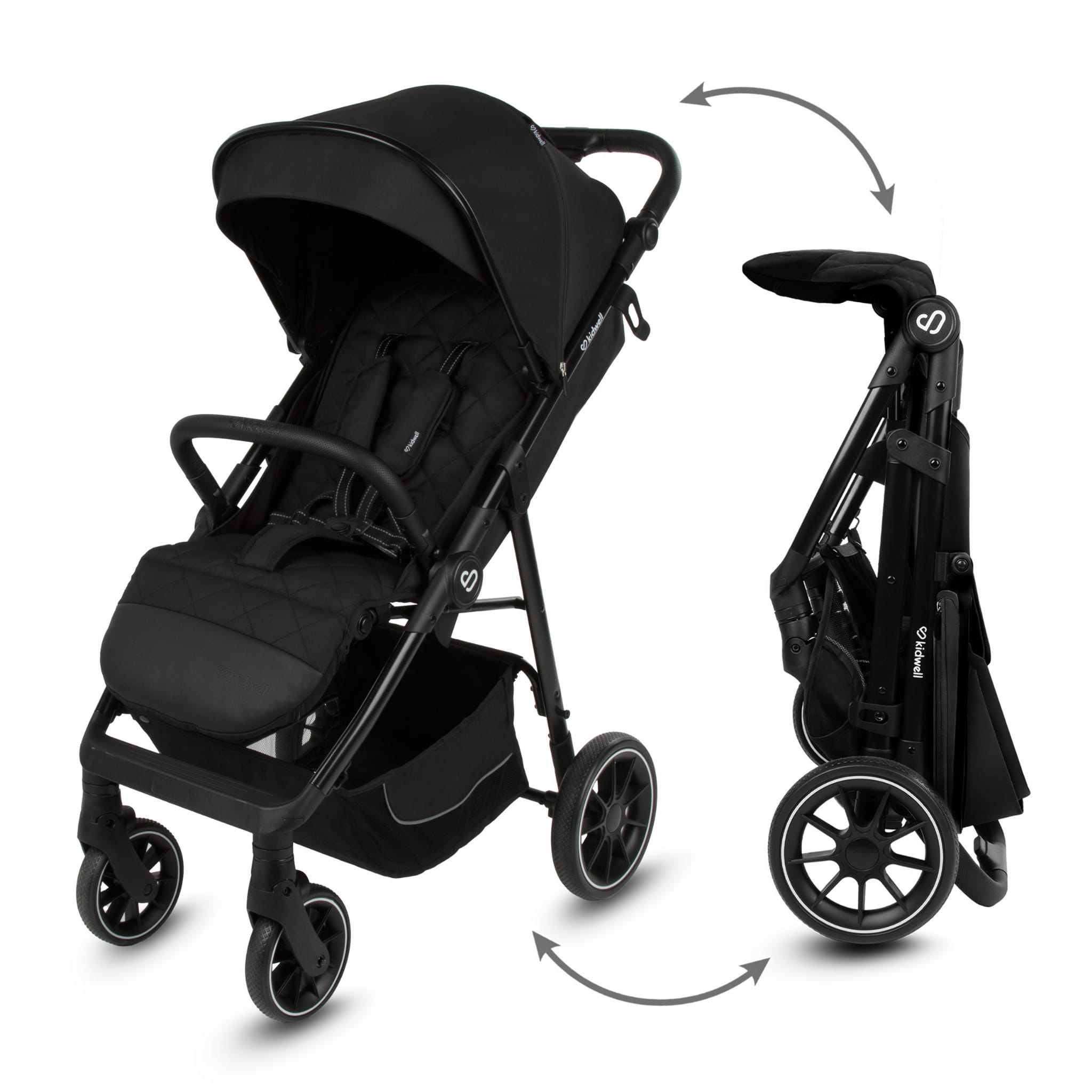 Прогулянкова коляска Kidwell ENZO Black - Зображення 11