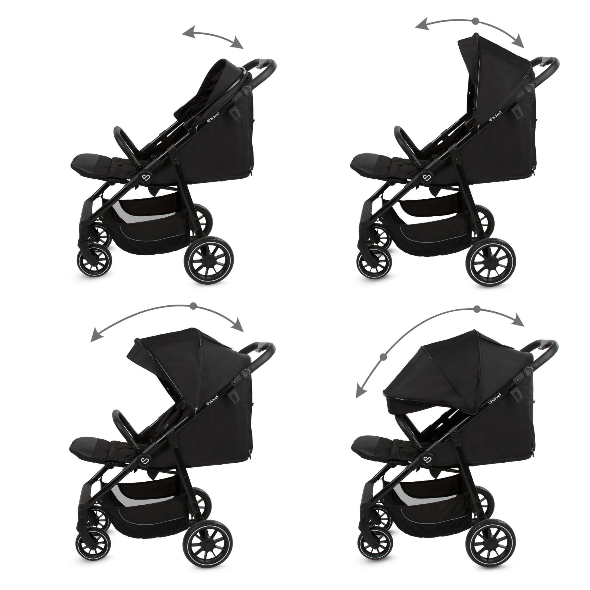 Прогулянкова коляска Kidwell ENZO Black - Зображення 2