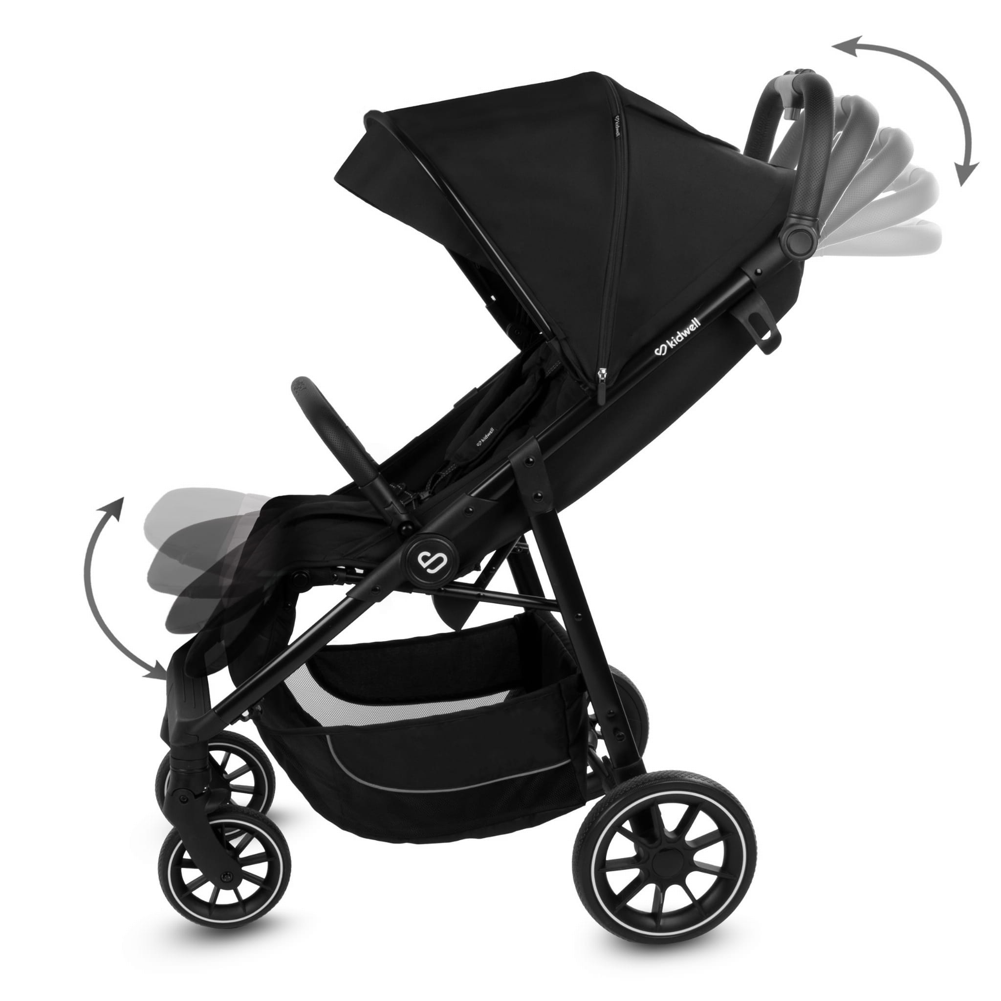 Прогулянкова коляска Kidwell ENZO Black - Зображення 8