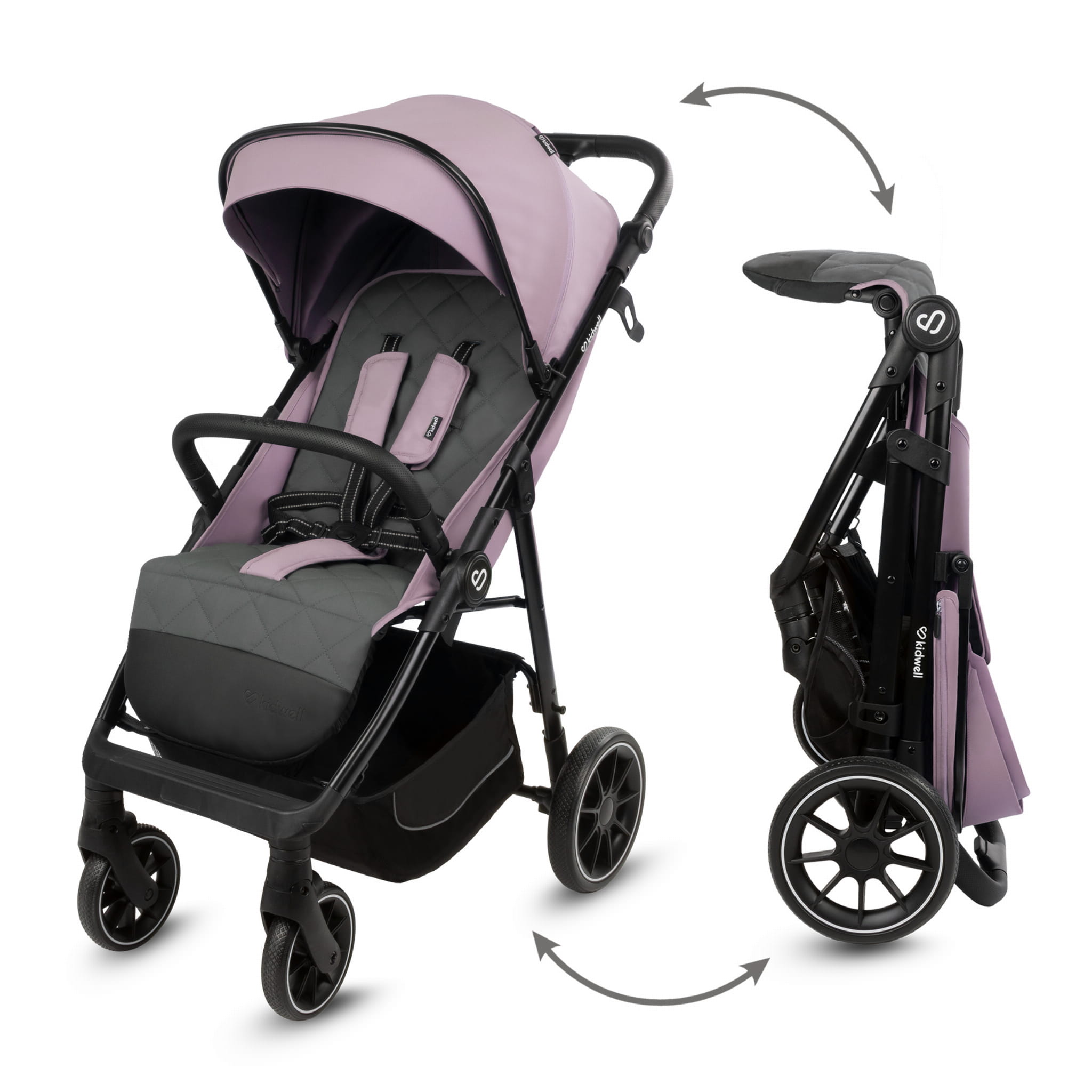 Прогулянкова коляска Kidwell ENZO Pink - Зображення 9