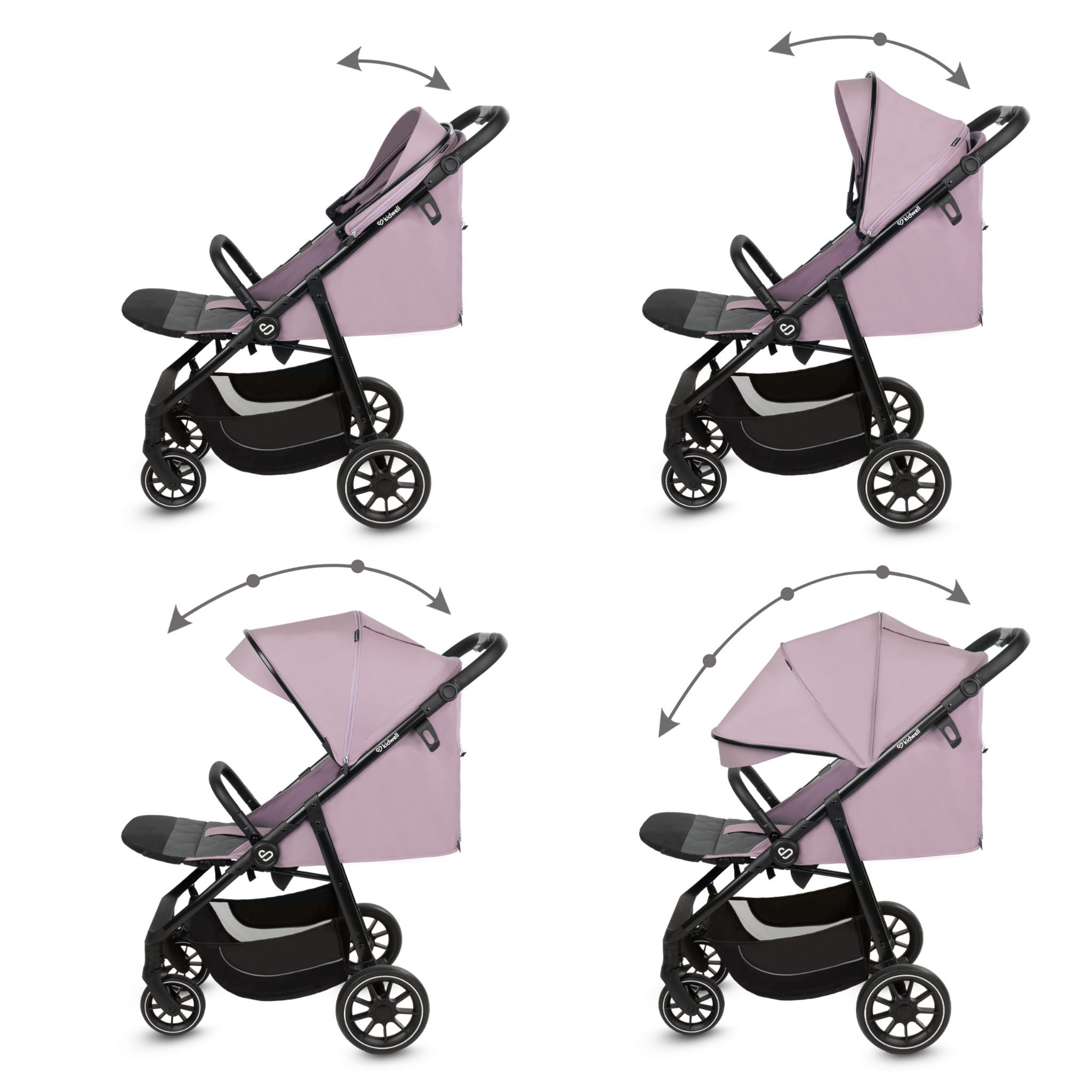 Прогулянкова коляска Kidwell ENZO Pink - Зображення 2