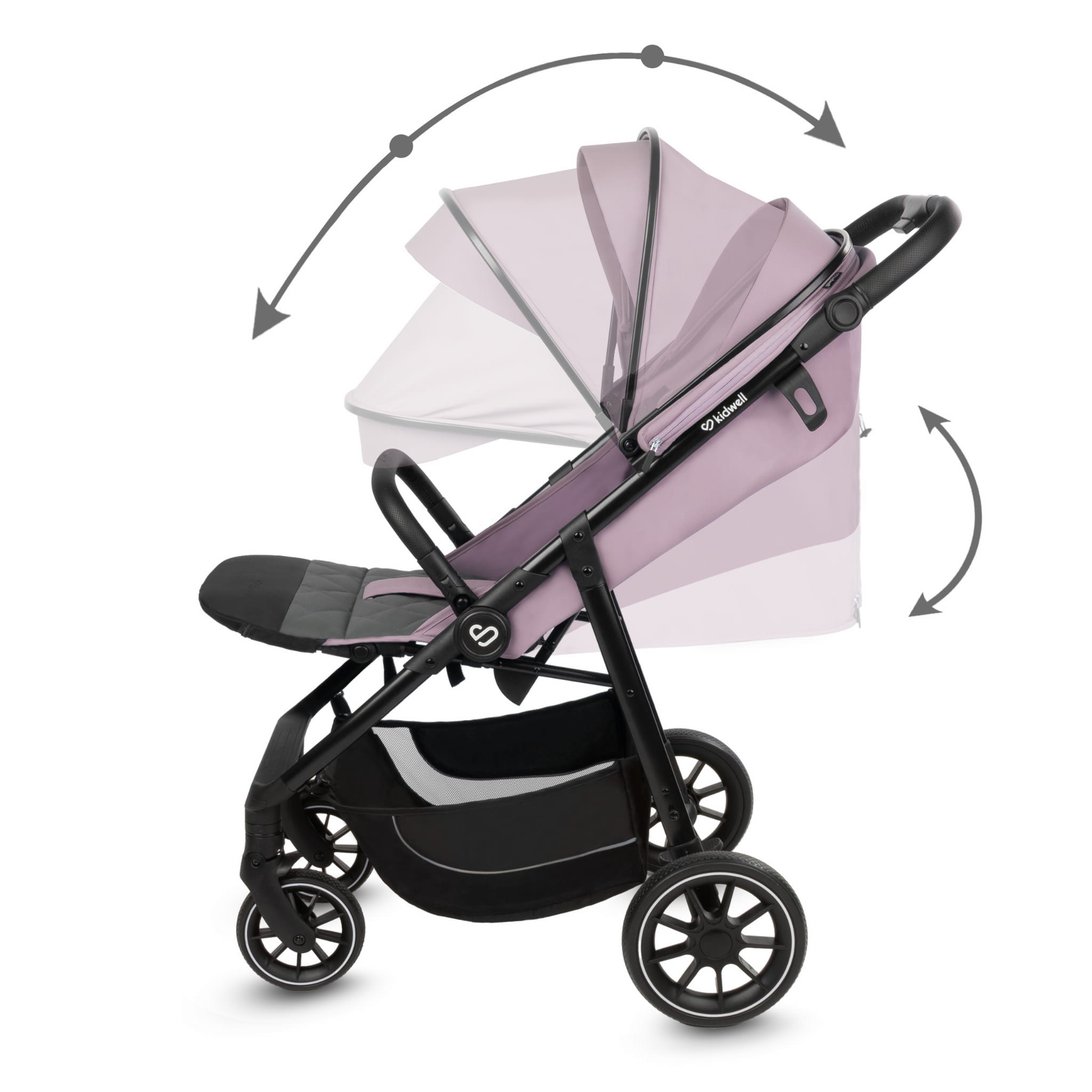 Прогулянкова коляска Kidwell ENZO Pink - Зображення 8
