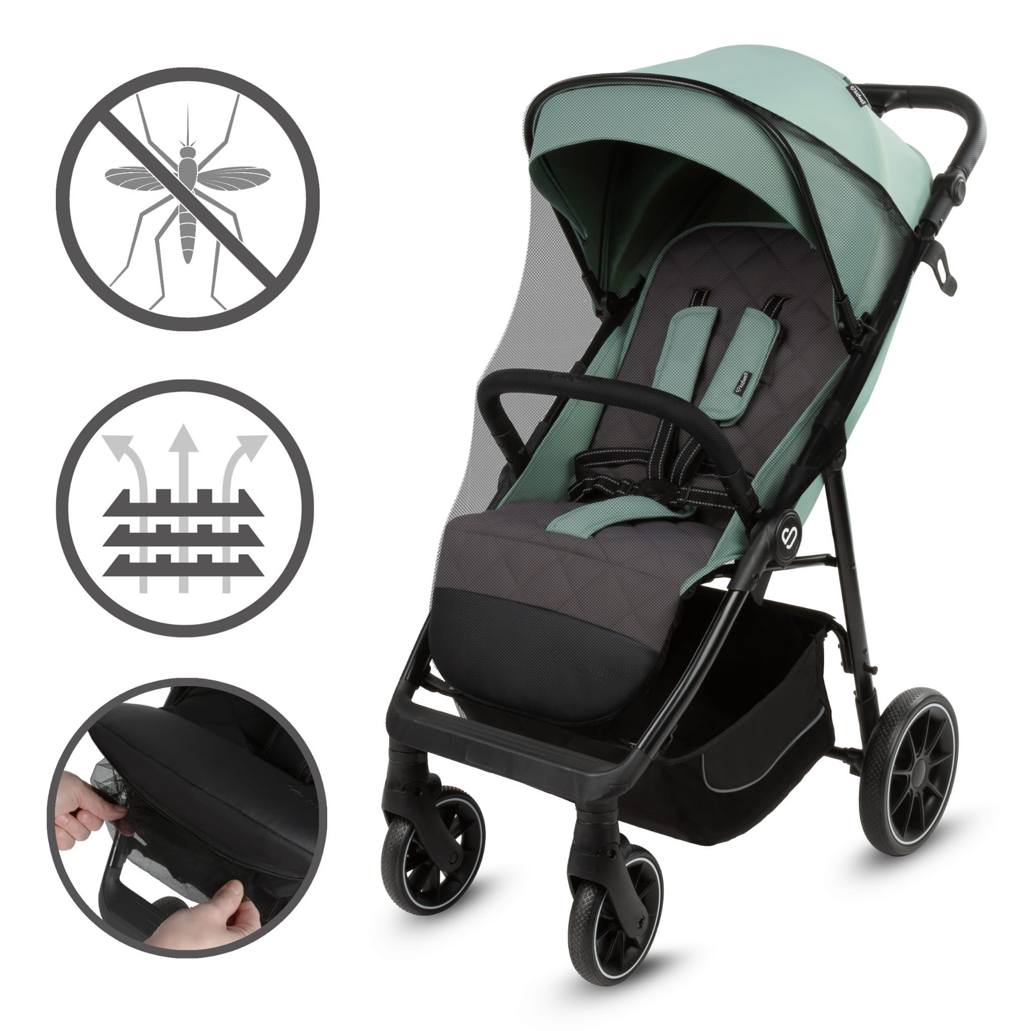 Прогулянкова коляска Kidwell ENZO Green - Зображення 6