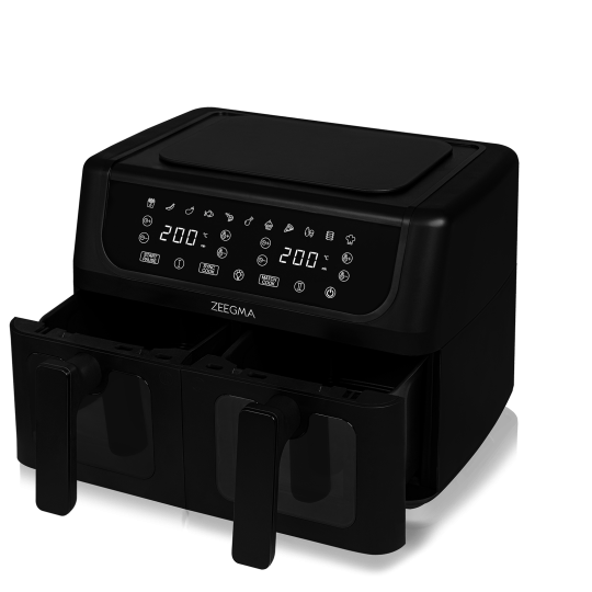 Аерофритюрниця двокамерна Zeegma Dual 9л Black - Зображення 13