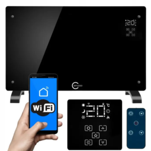 Конвекторний обігрівач 2в1 Carruzzo 2в1 Q20F1 2500W Wi-Fi SMART Black