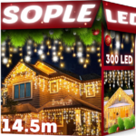 Вулична гірлянда бахрома 14.5м 300 LED