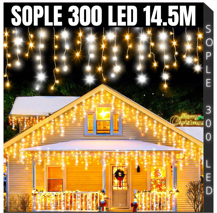 Вулична гірлянда бахрома 14.5м 300 LED - Зображення 2