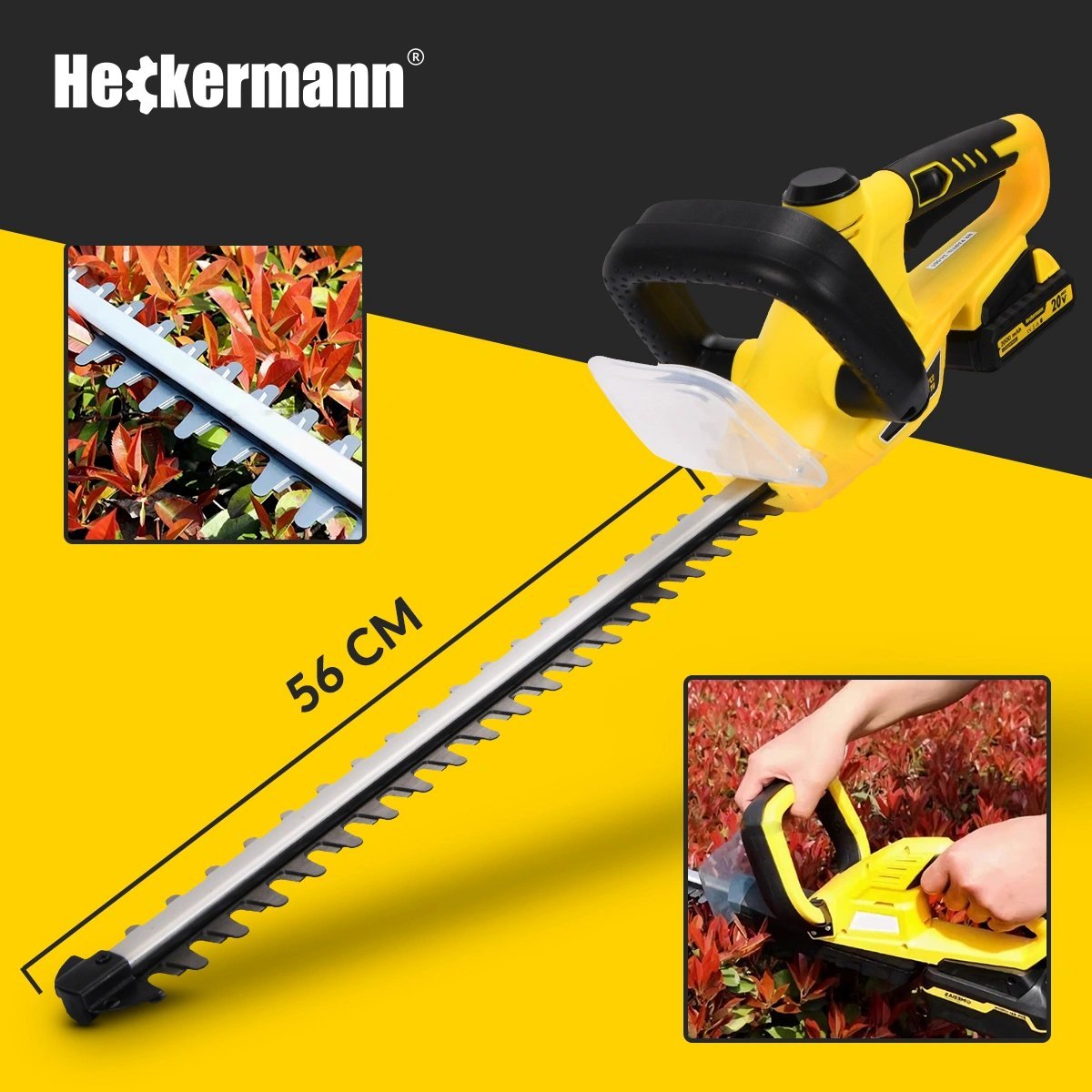 Кущоріз акумуляторний Heckermann AVNZ20 56см - Зображення 2