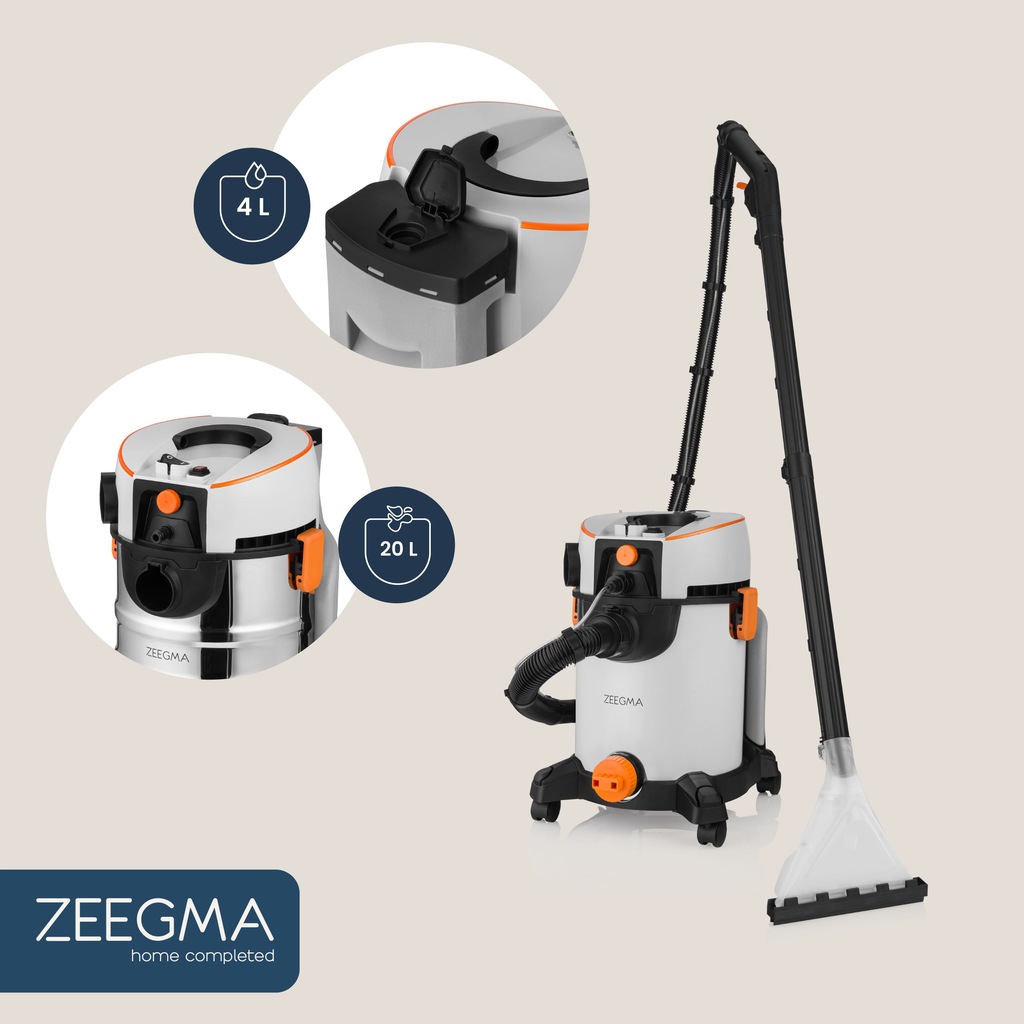 Багатофункціональний миючий пилосос Zeegma Zonder Wash Grey - Зображення 10