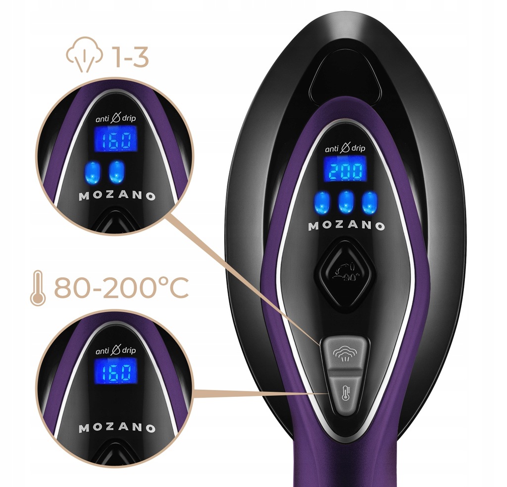 Прасувальна система 3в1 Mozano Ultra Care 2500W Purple - Зображення 8