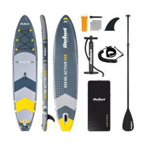SUP дошка 350см Rebel ACTIVE із аксесуарами сапборд 150 кг 350 x 81 х 15 см Grey