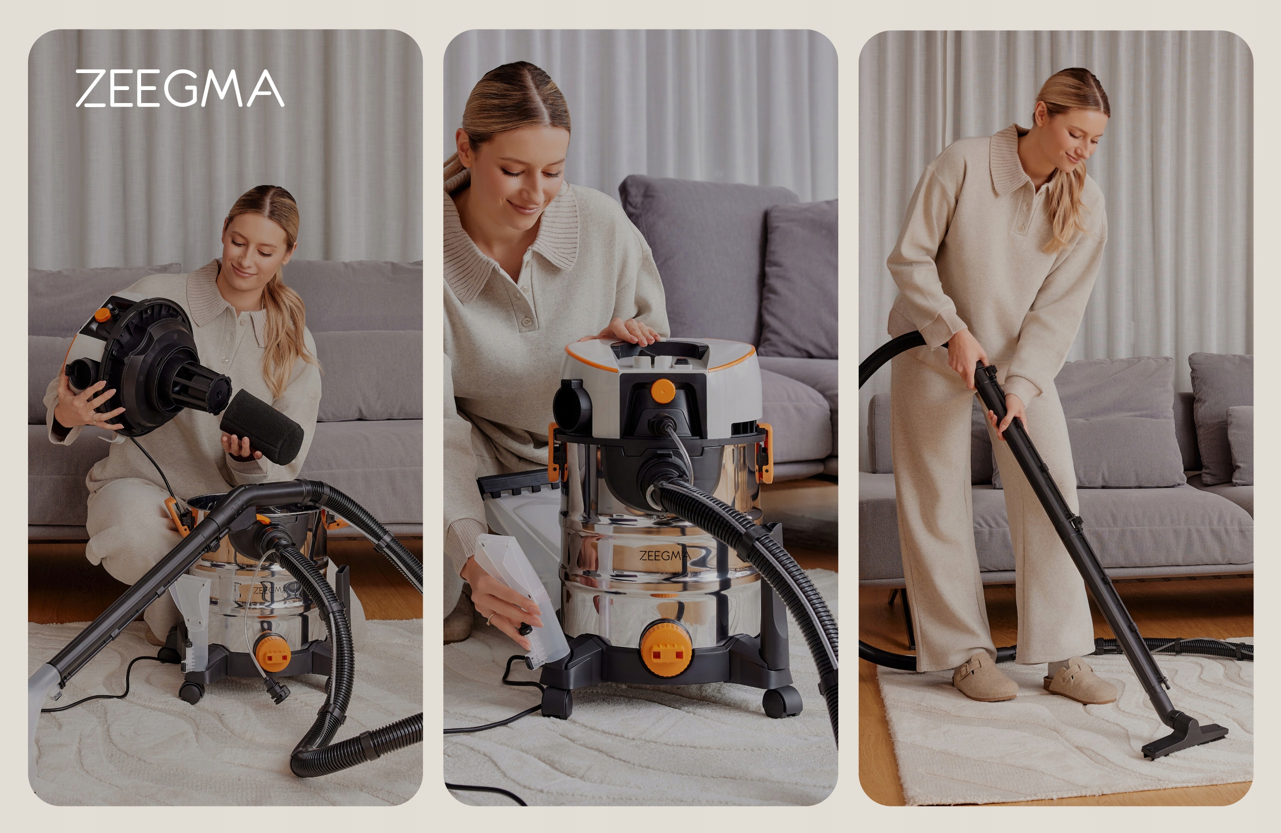 Пилосос професійний миючий Zeegma ZONDER PRO AQUA SILVER - Зображення 3