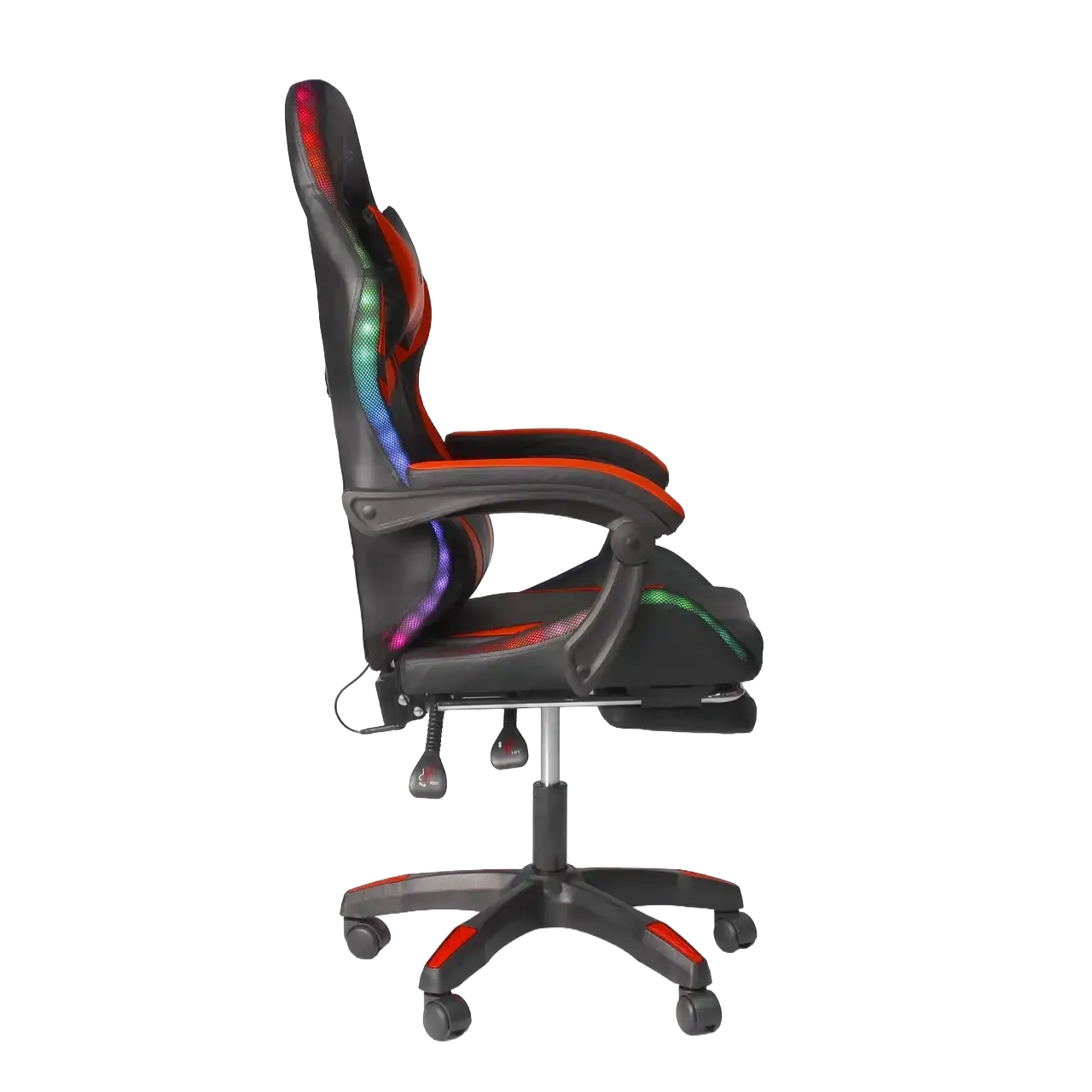 Крісло геймерське з підсвічуванням Hanert G-Force RED + RGB - Зображення 5