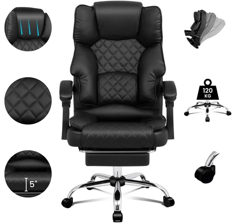 Офісне крісло Hanert Prestige Black - Зображення 2