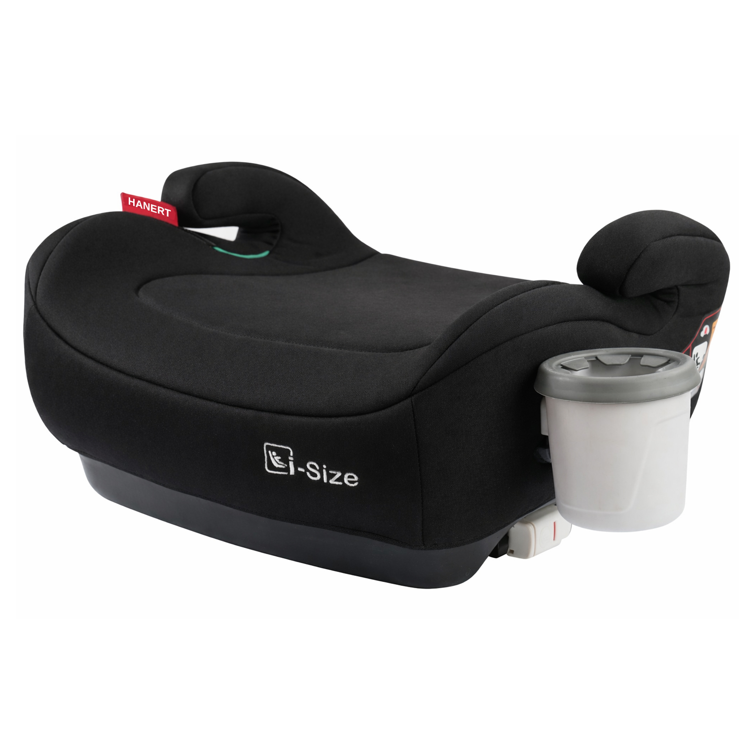 Автокрісло бустер Hanert Junior i-Size Black + підстаканник - Зображення 2