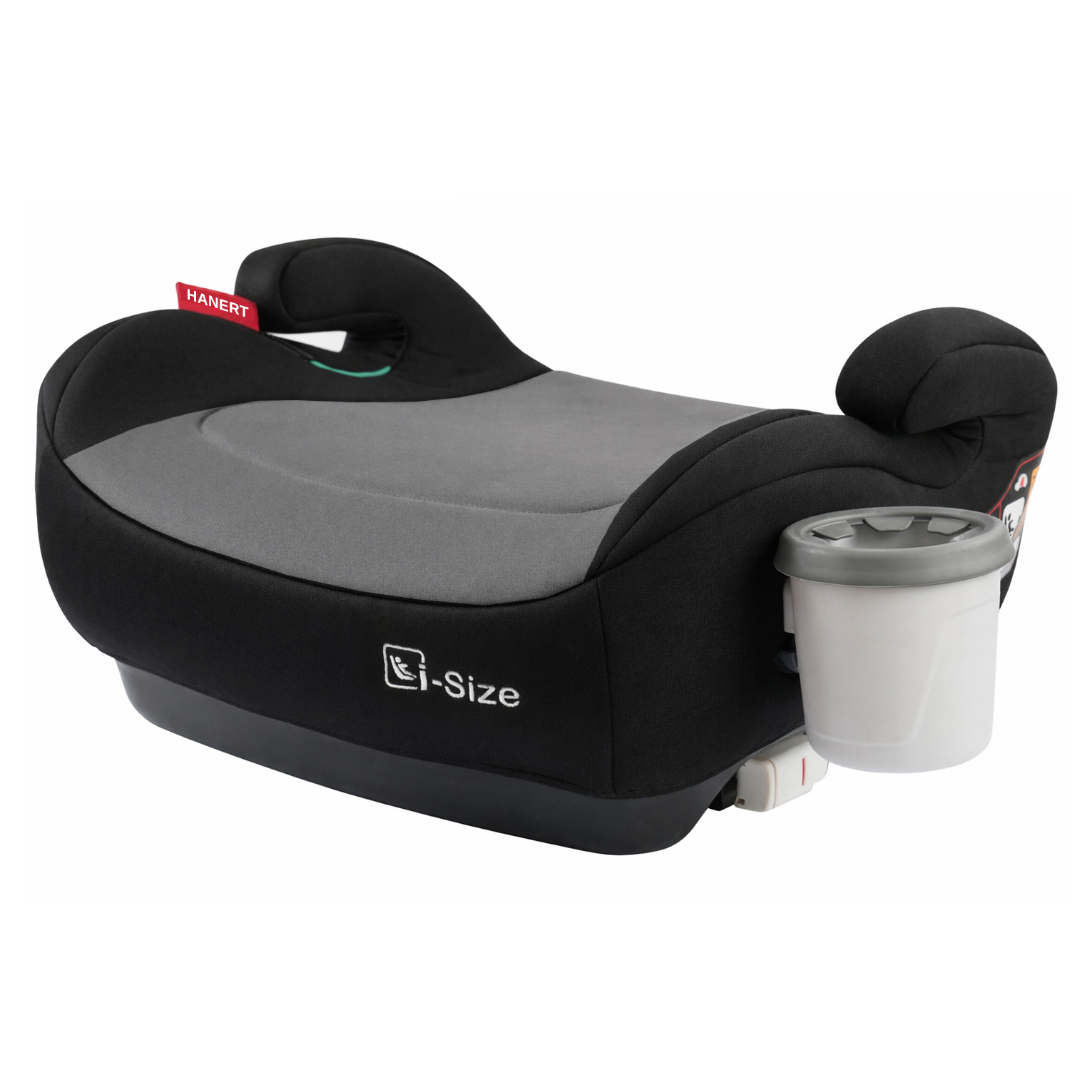 Автокрісло бустер Hanert Junior i-Size Grey + підстаканник - Зображення 2
