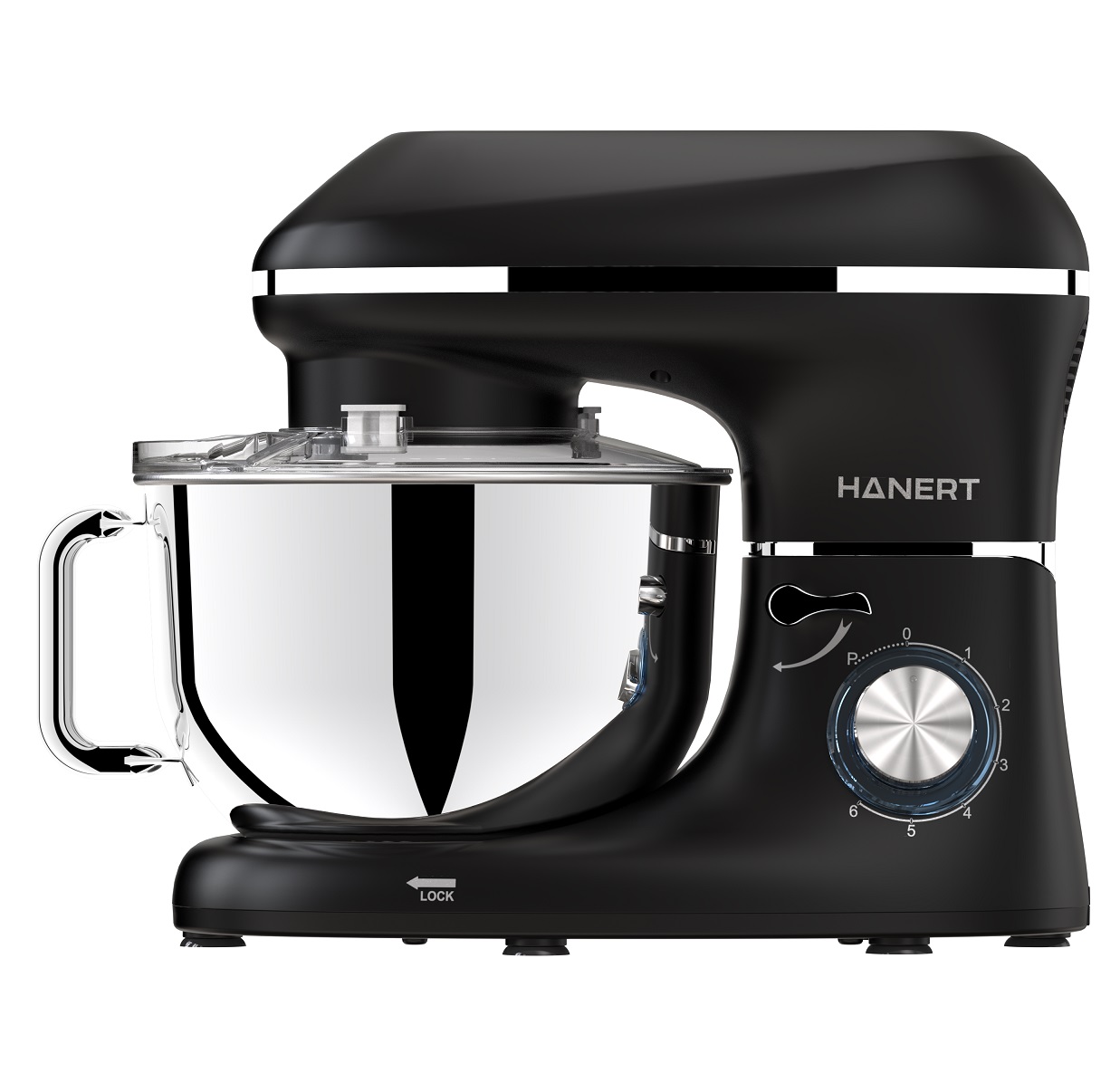 Тістоміс міксер планетарний Hanert Teigo Black 3000 Вт - Зображення 4