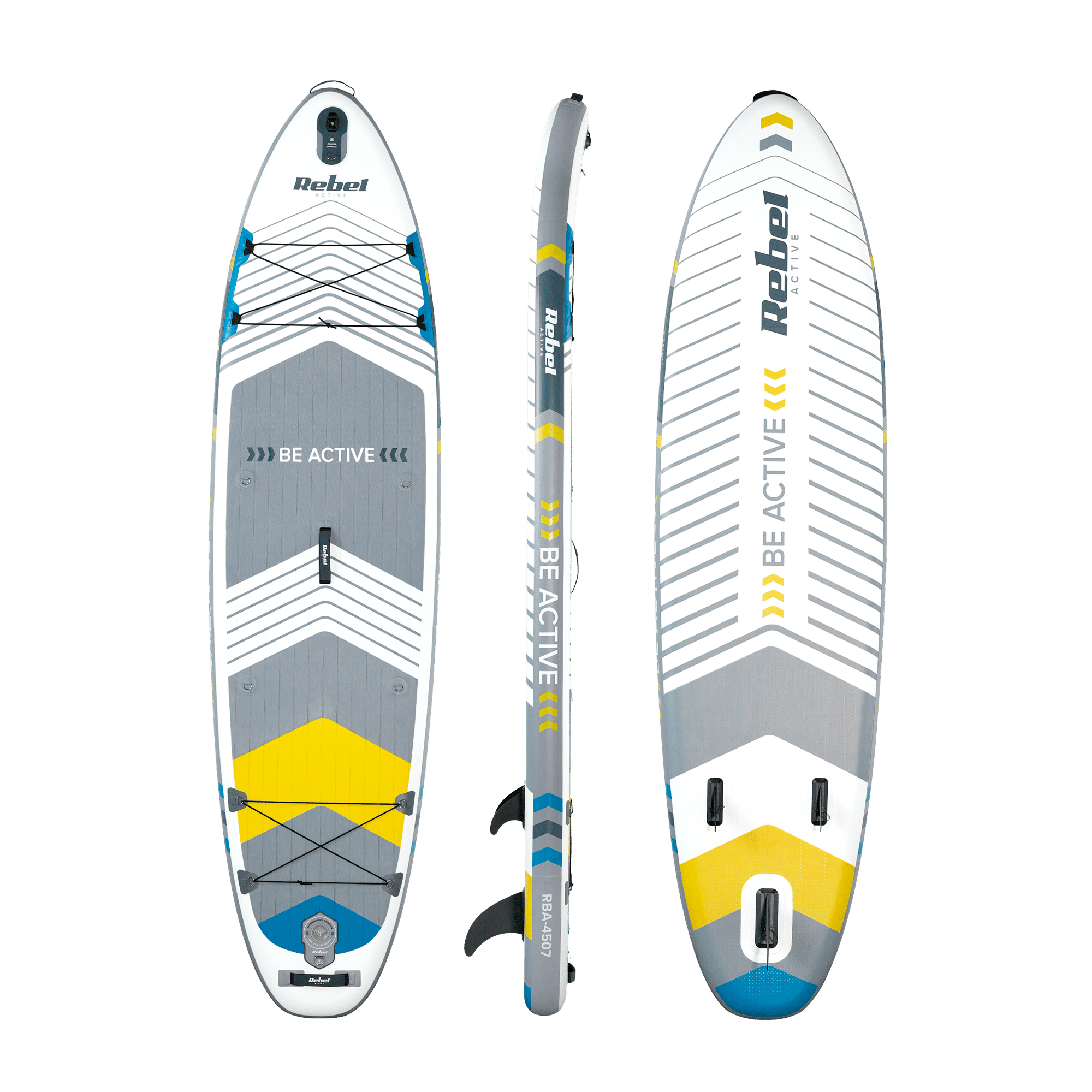 SUP дошка 335 см Rebel ACTIVE RBA-4507-WH із аксесуарами сапборд 170 кг 335 x 84 х 15 см White - Зображення 3