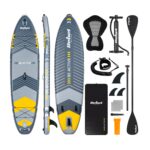 SUP дошка 335 см Rebel ACTIVE RBA-4507-G із аксесуарами сапборд 170 кг 335 x 84 х 15 см Grey